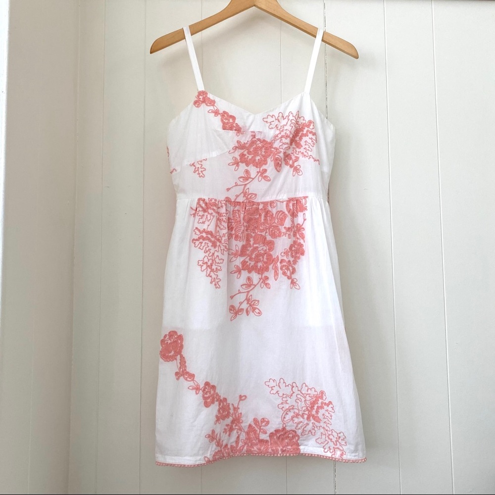 J. Crew Embroidered Cotton Sundress
